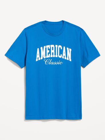 تي شيرت برسومات Old Navy للبالغين - رابسودي باللون الأزرق in Kuwait