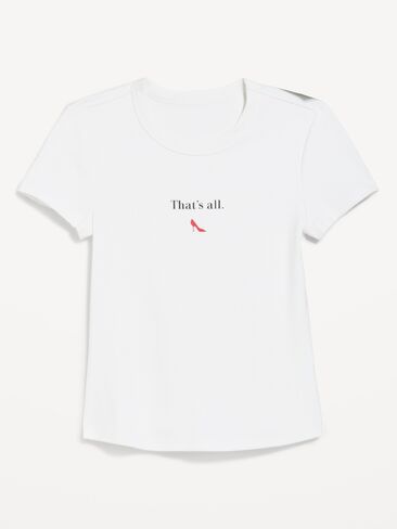Old Navy Old Navy x The Devil Wears Prada Snug Crop T-Shirt - Calla Lily White in Kuwait