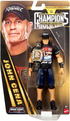 شخصية WWE John Cena Main Event Series Champions 2026 مع حزام عنوان، 6 بوصات in Kuwait
