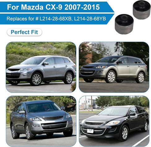 for Mazda CX-9 2007-2015 Differential Mount Bushing Kit (Bushings Only ), Replace for # L214-28-68XB, L214-28-68YB in Kuwait