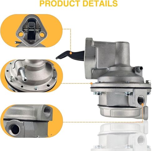 861677T 818383T 60932 مضخة الوقود البحرية الميكانيكية تناسب MerCuriser Mark V 454 502 GM Big Block 7.4L 8.2L V8 1992 93 94 95 1990-2000 لـ Sierra 18-8860 لـ Cater M60932 SP1288MP 77100 in Kuwait