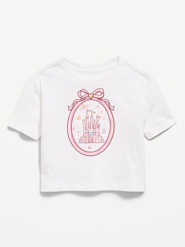 تي شيرت Old Navy Disney© Princess كبير الحجم برسومات مربعة للفتيات الصغيرات - Calla Lilies in Kuwait