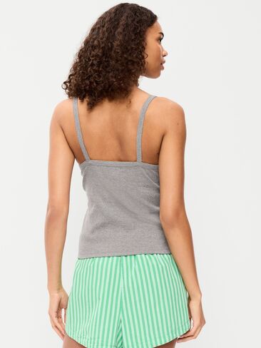 Old Navy Button-Front Cami Tank Top - Dark Heather Grey in Kuwait