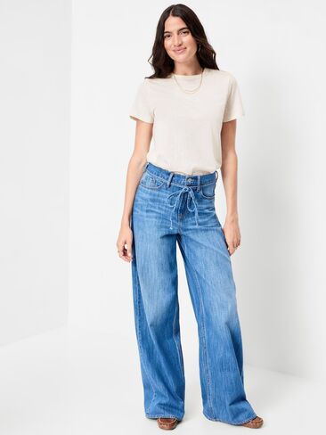 Old Navy EveryWear Crew-Neck T-Shirt - Oatmeal Heather in Kuwait