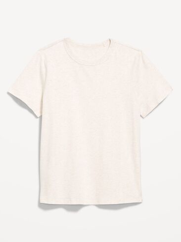 Old Navy EveryWear Crew-Neck T-Shirt - Oatmeal Heather in Kuwait