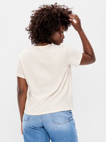 Old Navy EveryWear Crew-Neck T-Shirt - Oatmeal Heather in Kuwait