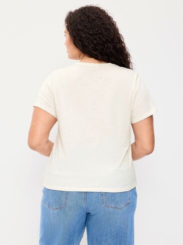 Old Navy EveryWear Crew-Neck T-Shirt - Oatmeal Heather in Kuwait