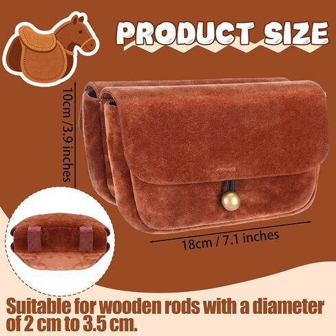 حقيبة سرج الحصان من هوبي، إكسسوارات هواية الحصان، قماش ناعم، عصا صغيرة، حقيبة سرج المهر، هدية الفروسية لمسابقات لعب الأدوار in Kuwait