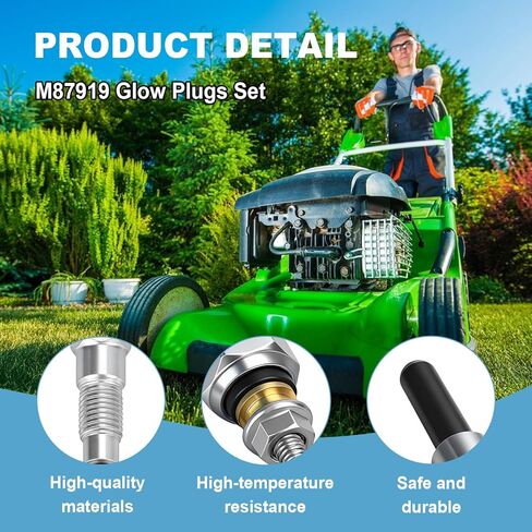 3 قطع شمعات توهج M87919 متوافقة مع John Deere 330 332 375 430 455 متوافقة مع Yanmar 3TN66C 3TN66UJ 3TNA72UJ استبدال 0-250-202-110، 0-250-202-014، 0-250-202-015، 0-250-202-016, 0-250-202-017 in Kuwait