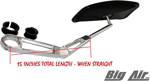 Big Air Articulating Adjustable Arm Wakeboard Tower Mirror with 7" x 13" CIPA ball joint mirror head in Kuwait