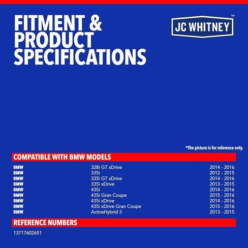 أنبوب خرطوم مدخل هواء المحرك JC Whitney JFBAJCWAIH00043 - متوافق مع BMW 328i GT xDrive، 335i، 335i GT xDrive، 335i xDrive، ActiveHybrid 3، 435i، 435i Gran Coupe، 435i xDrive Gran Coupe in Kuwait