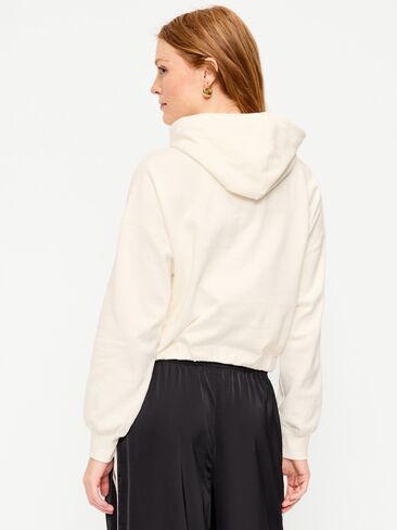 Old Navy SoComfy Bubble-Hem Hoodie Sweatshirt - Sea Salt in Kuwait