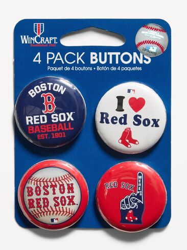 أزرار Old Navy WinCraft® Boston Red Sox مكونة من 4 قطع - بوسطن ريد سوكس in Kuwait