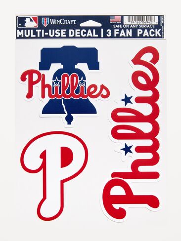 ملصقات Old Navy WinCraft® Philadelphia Phillies مكونة من 3 قطع متعددة الاستخدام - فيلادلفيا فيليز in Kuwait