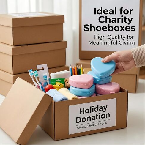 10 Sets Travel Sewing Kit Mini - Heart Shaped Mini Sewing Kit Bulk for Wedding Favors, Holiday Donation Boxes & Emergency Repairs - Portable Small Mending Set with Organza Gift Bags, Pink & Blue in Kuwait