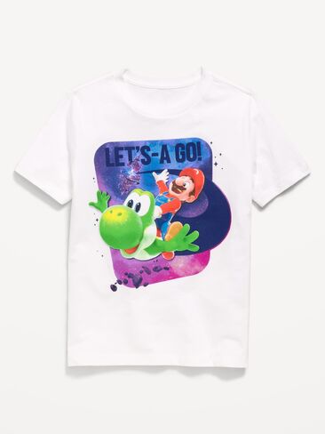 Old Navy Super Mario™ Gender-Neutral Graphic T-Shirt for Kids - White Lilies in Kuwait