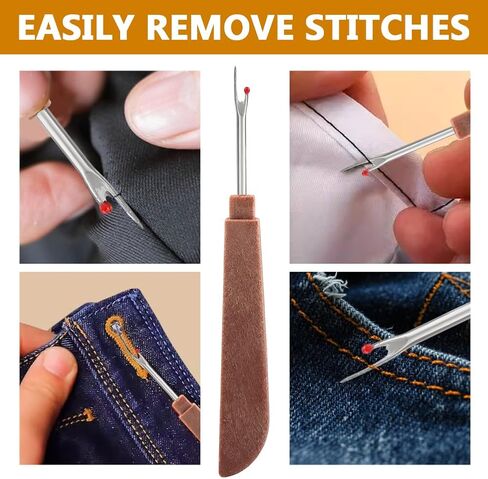 Zorivane 37PCS Sewing Tool Set Needle and Thread kit, Big Eye Steel Sewing Needle with Thimble, Threader and Thread Rippers, Clothing Repair Sewings Kit for Adults Beginners in Kuwait
