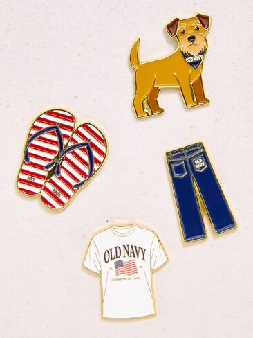 Old Navy Old Navy Americana Enamel Pin Set - Multi in Kuwait