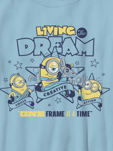 Old Navy Minions 3 Living The Dream Graphic T-Shirt for Kids - Light Blue Dream in Kuwait