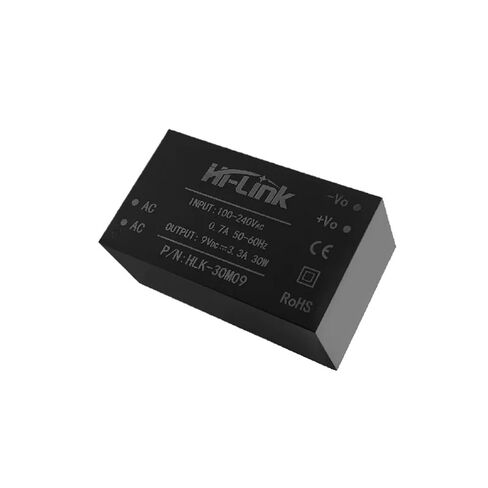 9V 30W 3300mA Output AC / DC HLK-30M09 الحجم كفاءة عالية وكثافة طاقة عالية in Kuwait