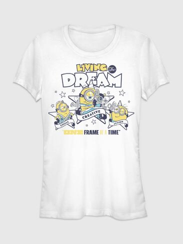 تي شيرت برسومات Old Navy Minions 3 Living The Dream - للنساء - Dream in Kuwait