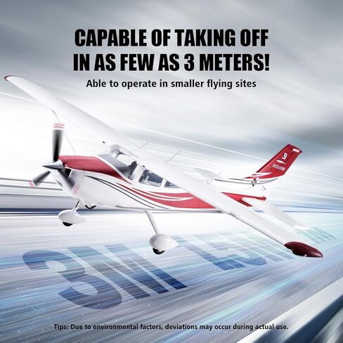 FMS 1500mm Cessna 182 RTF Remote Control Airplane with 3541-KV840 Brushless Motor, CNC Metal Landing Gear, LED Navigation Lights, High Wing Trainers for Adults and Beginners in Kuwait