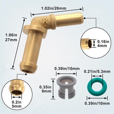 3pcs lr049990 Car Thermostat Outlet Hose Connector, Water Outlet Tube Connector Kit, Thermostat Outlets Hose Connectors Replacement for C2Z28467 LR045237 LR049989 V8 V6 in Kuwait