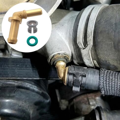 3pcs lr049990 Car Thermostat Outlet Hose Connector, Water Outlet Tube Connector Kit, Thermostat Outlets Hose Connectors Replacement for C2Z28467 LR045237 LR049989 V8 V6 in Kuwait