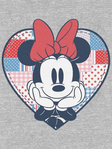 تي شيرت Old Navy Minnie Mouse Patchwork Heart Graphic للأطفال الصغار - رياضي منقط in Kuwait