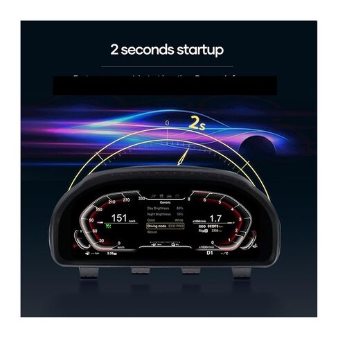 لوحة القيادة الرقمية 12.3 بوصة متوافقة مع BMW MINI 2014-2023 سنة لوحة القيادة LCD عداد السرعة أداة قمرة القيادة الافتراضية in Kuwait