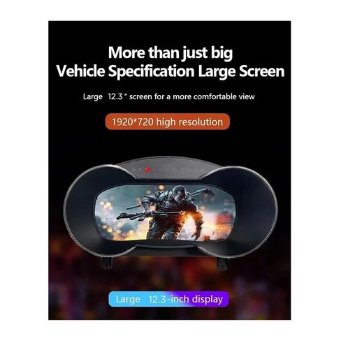 لوحة القيادة الرقمية 12.3 بوصة متوافقة مع أودي TT 2008-2015 سنة لوحة لوحة القيادة LCD عداد السرعة أداة قمرة القيادة الافتراضية in Kuwait