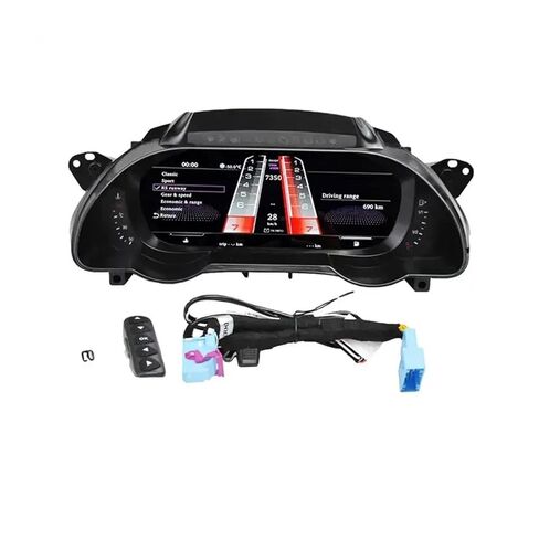 لوحة قيادة 10.25 بوصة متوافقة مع أودي A5 S5 2008-2016 LCD CARPLAY الرقمية الافتراضية قمرة القيادة مجموعة أدوات ODO عداد السرعة in Kuwait
