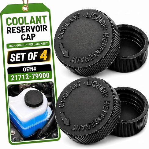 4PCS Coolant Reservoir Cap Replacement OEM# 21712-79900 - Radiator Overflow Coolant Reservoir Tank Cap Compatible with Nissan Murano, Rogue, Versa, Quest & Infiniti EX35, FX37, G35, M35 in Kuwait