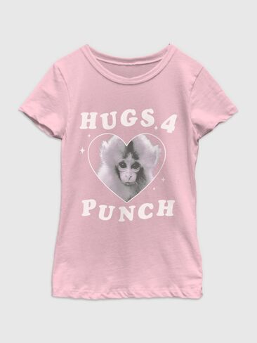 تي شيرت Old Navy Punch The Monkey Hugs برسومات - وردي in Kuwait