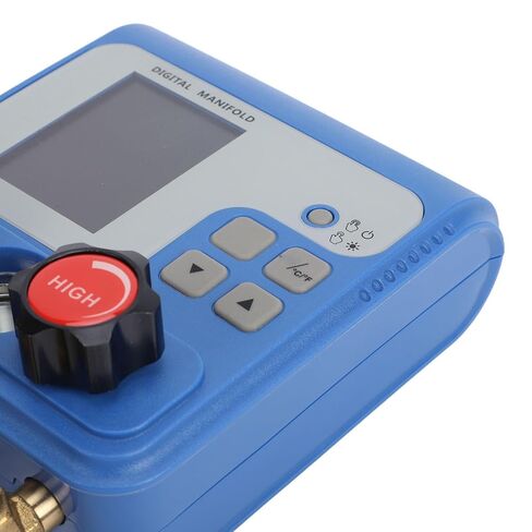 GOWENIC Multifunctional HVAC Dual Digital Manifold Gauge: Wide Refrigerating Fluid Compatibility for HVAC Auto AC Systems Temperature Pressure Test in Kuwait