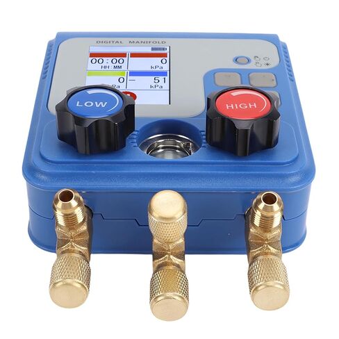 GOWENIC Color LED Digital HVAC Manifold Gauge with 94 Refrigerants for Accurate System Diagnostics and Maintenance in Kuwait