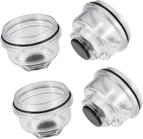 4 Pcs 3.75" Trailer Oil Cap Kit Oil Bath Dust Cap Plugs for AL/KO Oil Bath Axles 3-3/4" O.D. Trailer Bearings Races Seals Caps Oil Bath Trailer Hub Threaded Cap Item Replacement in Kuwait