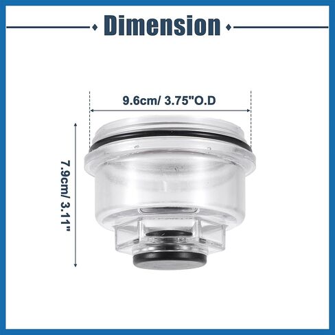 4 Pcs 3.75" Trailer Oil Cap Kit Oil Bath Dust Cap Plugs for AL/KO Oil Bath Axles 3-3/4" O.D. Trailer Bearings Races Seals Caps Oil Bath Trailer Hub Threaded Cap Item Replacement in Kuwait