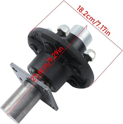 labwork Pre-Assembled Pre-Lubricated 5 on 4.5 Inch Trailer Hub Assembly and #84 Spindle with Flange Set of 2 in Kuwait