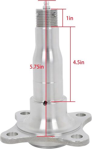 2 Sets Weld On Trailer Round Spindle #84 with 4-Hole Brake Flange for 3500 lbs Trailer Axle in Kuwait
