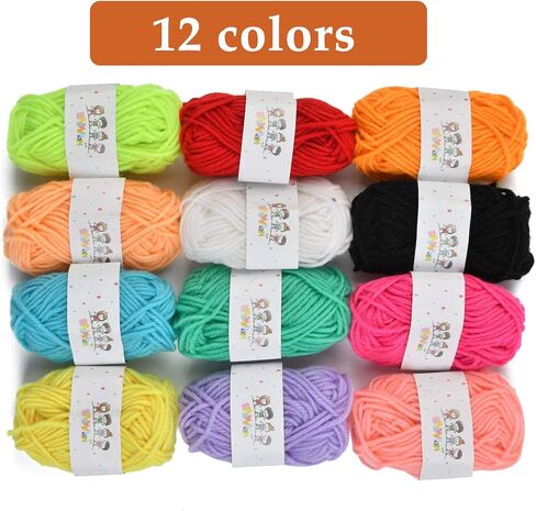 OctBird 39Pcs Plastic Canvas Kit, Mesh Plastic Canvas Sheets Kit Including 15 Pieces Clear Plastic Canvas, 12 Color Acrylic Yarn and Embroidery Tools for Embroidery Plastics Canvas Craft in Kuwait