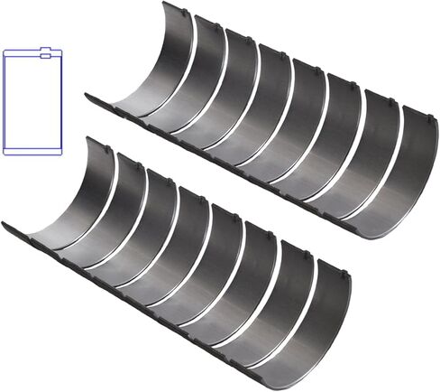 Connecting Rod Bearings Set | Compatible with Ford 5.8L 351 Cleveland/6.6L 400 Modified | Standard Size in Kuwait