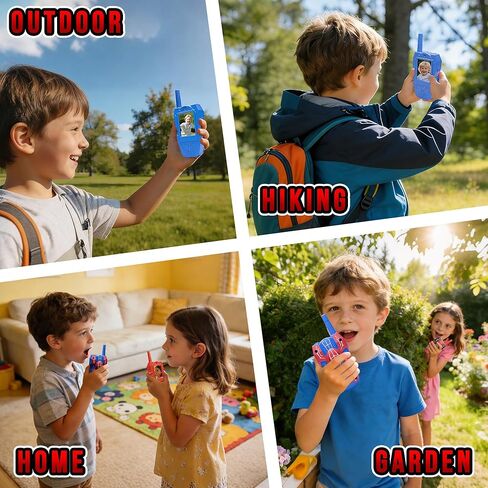 Video Walkie Talkies for Kids 2 Pack, Rechargeable Kids Walkie Talkies Ages 3-8 with HD Camera, Long Range Outdoor Toys for Boys Girls, Spider Toy Walkie Talkies,Easter Birthday Gifts in Kuwait