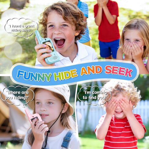 Video Walkie Talkies for Kids – Rechargeable Kids Walkie Talkies 2 Pack with Voice Changer & Cartoon Avatar, 1000 ft Range, Fun Toys for Outdoor Camping, Hiking, Birthday Gift for Boys Girls Ages 3-12 in Kuwait
