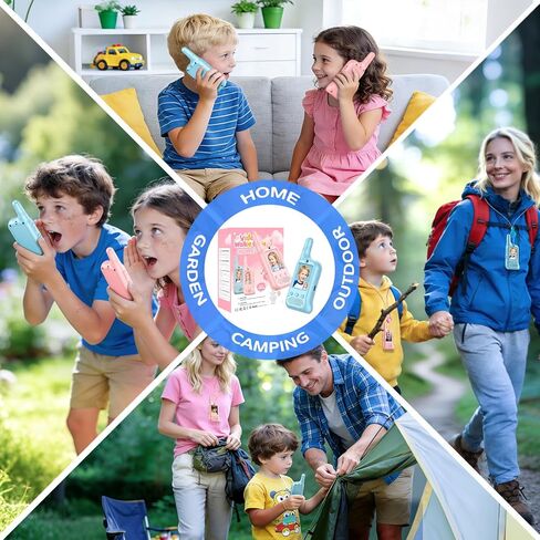 Video Walkie Talkies for Kids – Rechargeable Kids Walkie Talkies 2 Pack with Voice Changer & Cartoon Avatar, 1000 ft Range, Fun Toys for Outdoor Camping, Hiking, Birthday Gift for Boys Girls Ages 3-12 in Kuwait