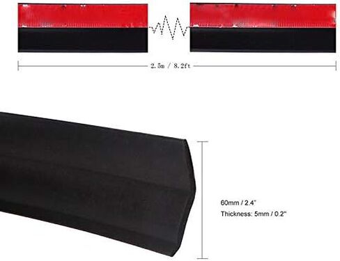 Universal Front Bumper Spoiler Lips Guard Protection Length 2.5M/8.2FT in Kuwait