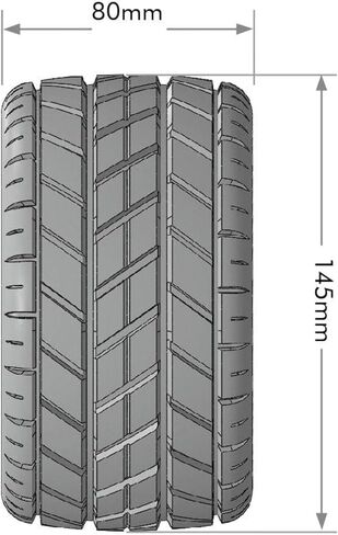 Louise RC LT3353SB Mt-Rocket Speed 1/8 Monster Truck Tires 0 & 1/2 Offset 17mm 2pk in Kuwait