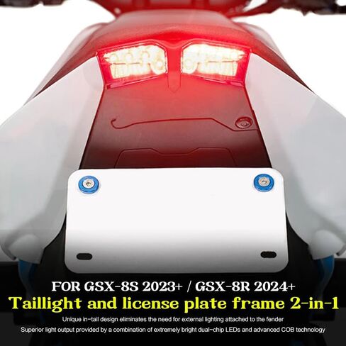 لسوزوكي GSX-8S GSX-8R 2023-2026 الذيل مرتب الحاجز مزيل عدة لوحة ترخيص قوس LED بدوره إشارة in Kuwait