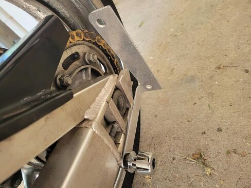 Side License Plate Relocation Holder Bracket for Suzuki GSX1300R 1999-2025 - Shock Bolt/Spool Tag Mount - Lightweight, Highly Durable, Rustproof in Kuwait