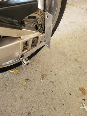 Side License Plate Relocation Holder Bracket for Suzuki GSX1300R 1999-2025 - Shock Bolt/Spool Tag Mount - Lightweight, Highly Durable, Rustproof in Kuwait
